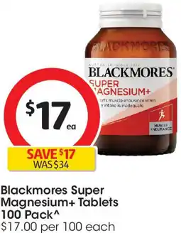 Coles Blackmores Super Magnesium+ Tablets offer