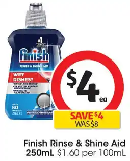 Coles Finish Rinse & Shine Aid offer