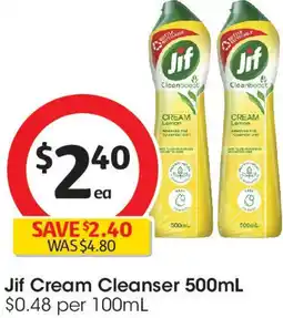 Coles Jif Cream Cleanser offer