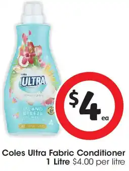 Coles Coles Ultra Fabric Conditioner offer