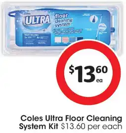 Coles Coles Ultra Floor Cleaning System Kit offer