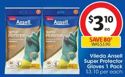 Coles Vileda Ansell Super Protector Gloves offer