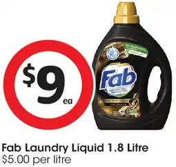 Coles Fab Laundry Liquid offer