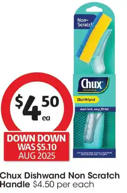 Coles Chux Dishwand Non Scratch Handle offer