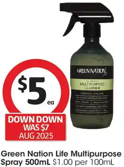 Coles Green Nation Life Multipurpose Spray offer