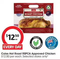 Coles Coles Hot Roast RSPCA Approved Chicken offer