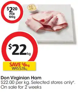 Coles Don Virginian Ham offer