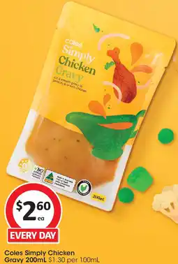 Coles Coles Simply Chicken Gravy offer