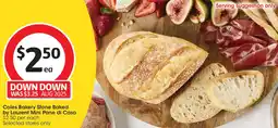 Coles Coles Bakery Stone Baked by Laurent Mini Pane di Casa offer