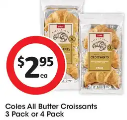 Coles Coles All Butter Croissants offer