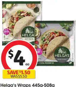 Coles Helga's Wraps offer