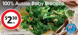 Coles Coles Australian Baby Broccoli Bunch offer
