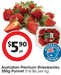 Coles Australian Premium Strawberries offer