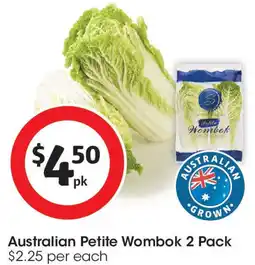Coles Australian Petite Wombok offer