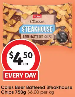 Coles Coles Beer Battered Steakhouse Chips offer