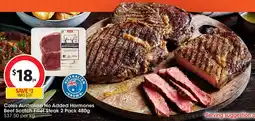 Coles Coles Australian No Added Hormones Beef Scotch Fillet Steak offer