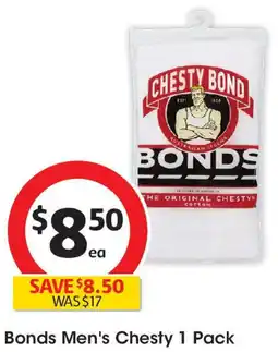 Coles Bonds Men's Chesty offer