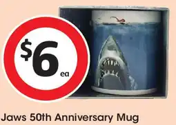 Coles Jaws 50th Anniversary Mug offer