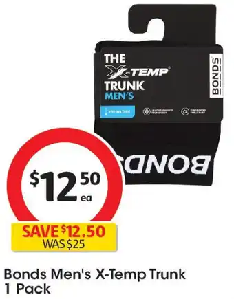 Coles Bonds Men's X-Temp Trunk offer