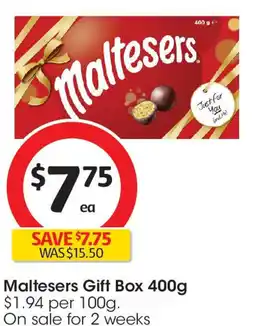 Coles Maltesers Gift Box offer