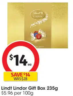 Coles Lindt Lindor Gift Box offer