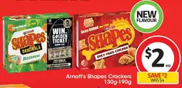 Coles Arnott's Shapes Crackers offer