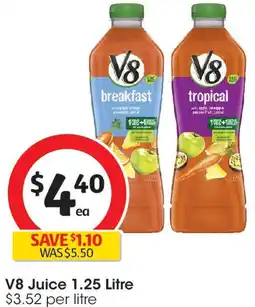 Coles V8 Juice offer