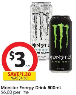 Coles Monster Energy Drink offer