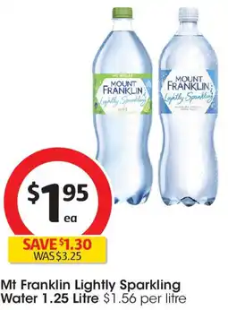 Coles Mt Franklin Lightly Sparkling Water offer