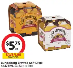 Coles Bundaberg Brewed Soft Drink offer
