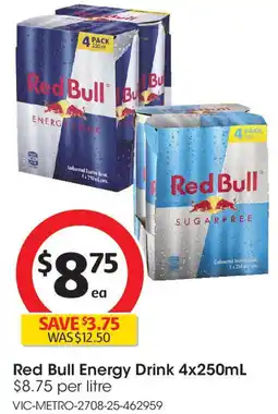 Coles Red Bull Energy Drink offer