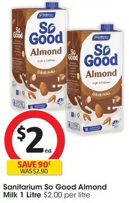 Coles Sanitarium So Good Almond Milk offer