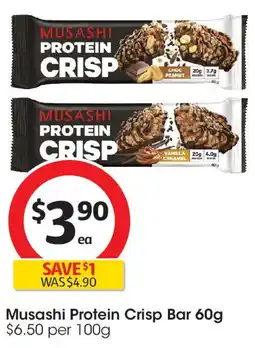 Coles Musashi Protein Crisp Bar offer