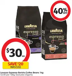 Coles Lavazza Espresso Barista Coffee Beans offer