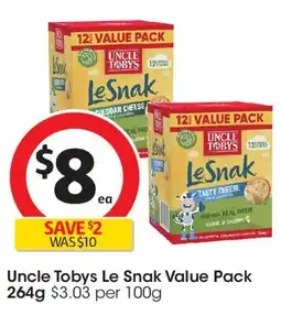 Coles Uncle Tobys Le Snak offer