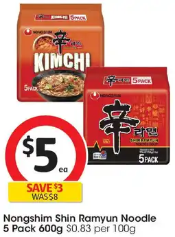 Coles Nongshim Shin Ramyun Noodle offer