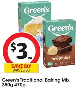 Coles Green's Traditional Baking Mix offer