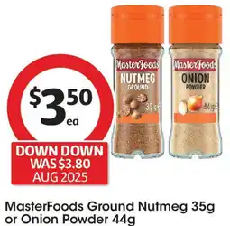 Coles MasterFoods Ground Nutmeg or Onion Powder offer
