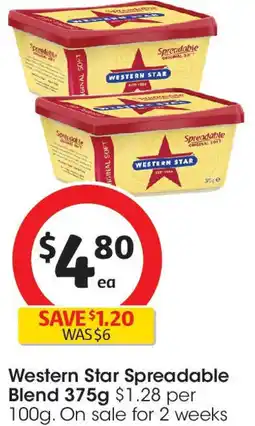 Coles Western Star Spreadable Blend offer