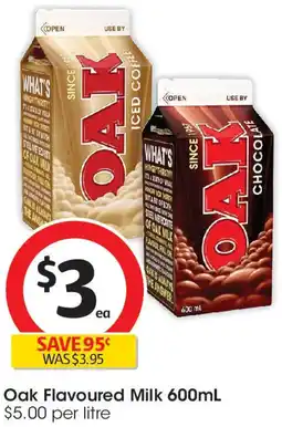 Coles Oak Flavoured Milk offer