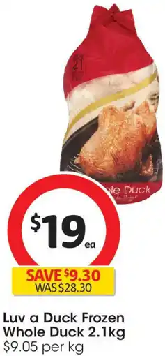 Coles Luv a Duck Frozen Whole Duck offer