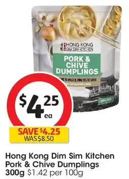 Coles Hong Kong Dim Sim Kitchen Pork & Chive Dumplings offer