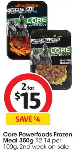 Coles Core Powerfoods Frozen Meal offer