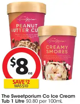 Coles The Sweetporium Co Ice Cream Tub offer