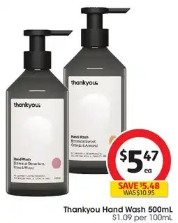 Coles Thankyou Hand Wash offer