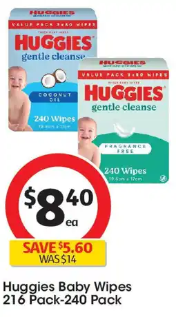 Coles Huggies Baby Wipes offer