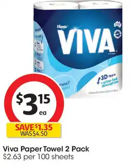 Coles Viva Paper Towel offer