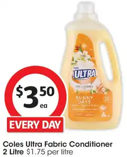 Coles Coles Ultra Fabric Conditioner offer