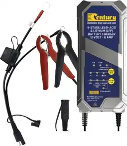SuperCheap Auto Century 12V 1/3/6A 9 Stage Lithium Battery Charger offer