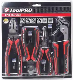 SuperCheap Auto ToolPRO 4 Pce Plier Set offer